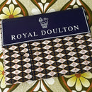 Royal Doulton Vintage Flat Sheet | Geometric Retro Pattern
