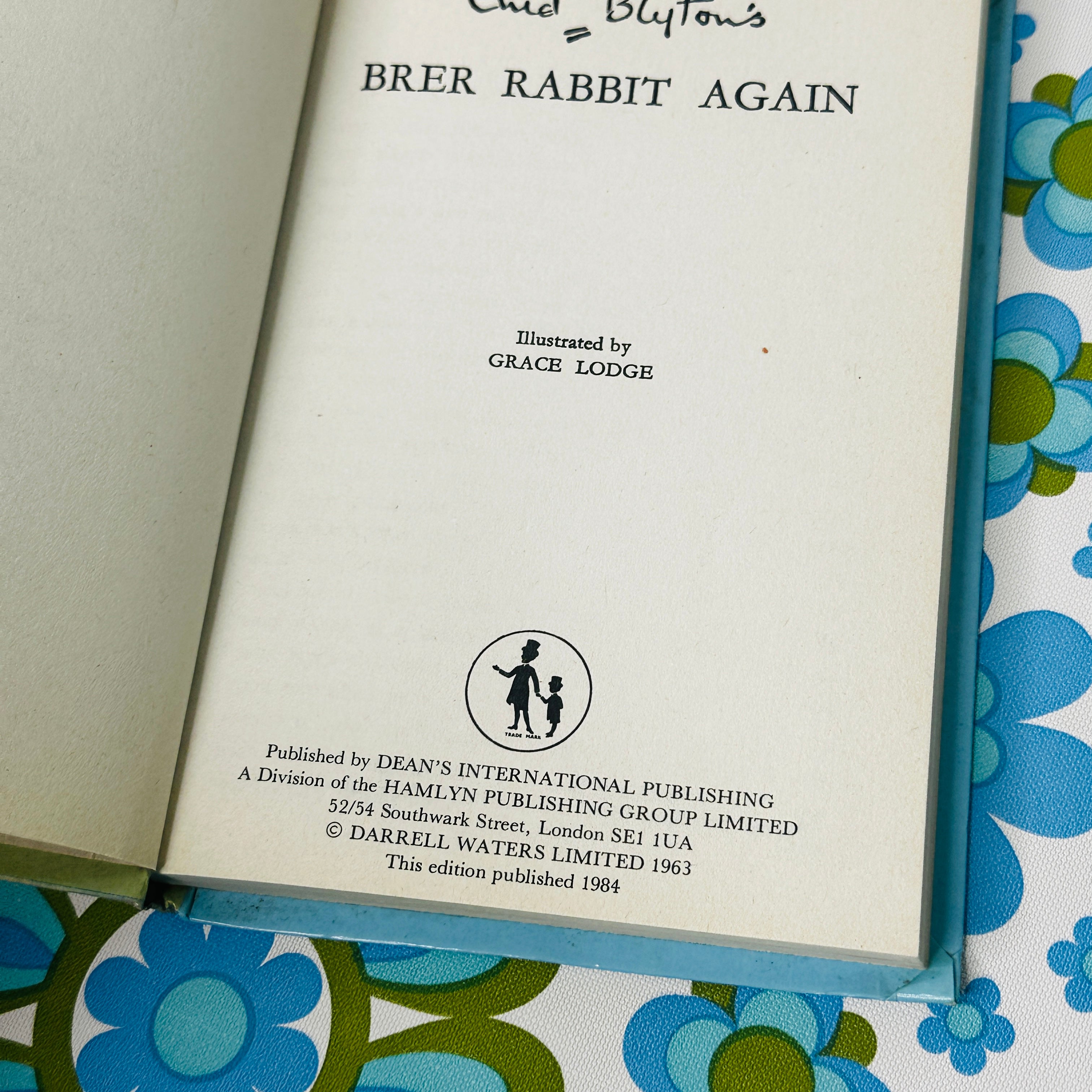 Vintage Enid Blyton Brer Rabbit Again | 1984 Dean's International