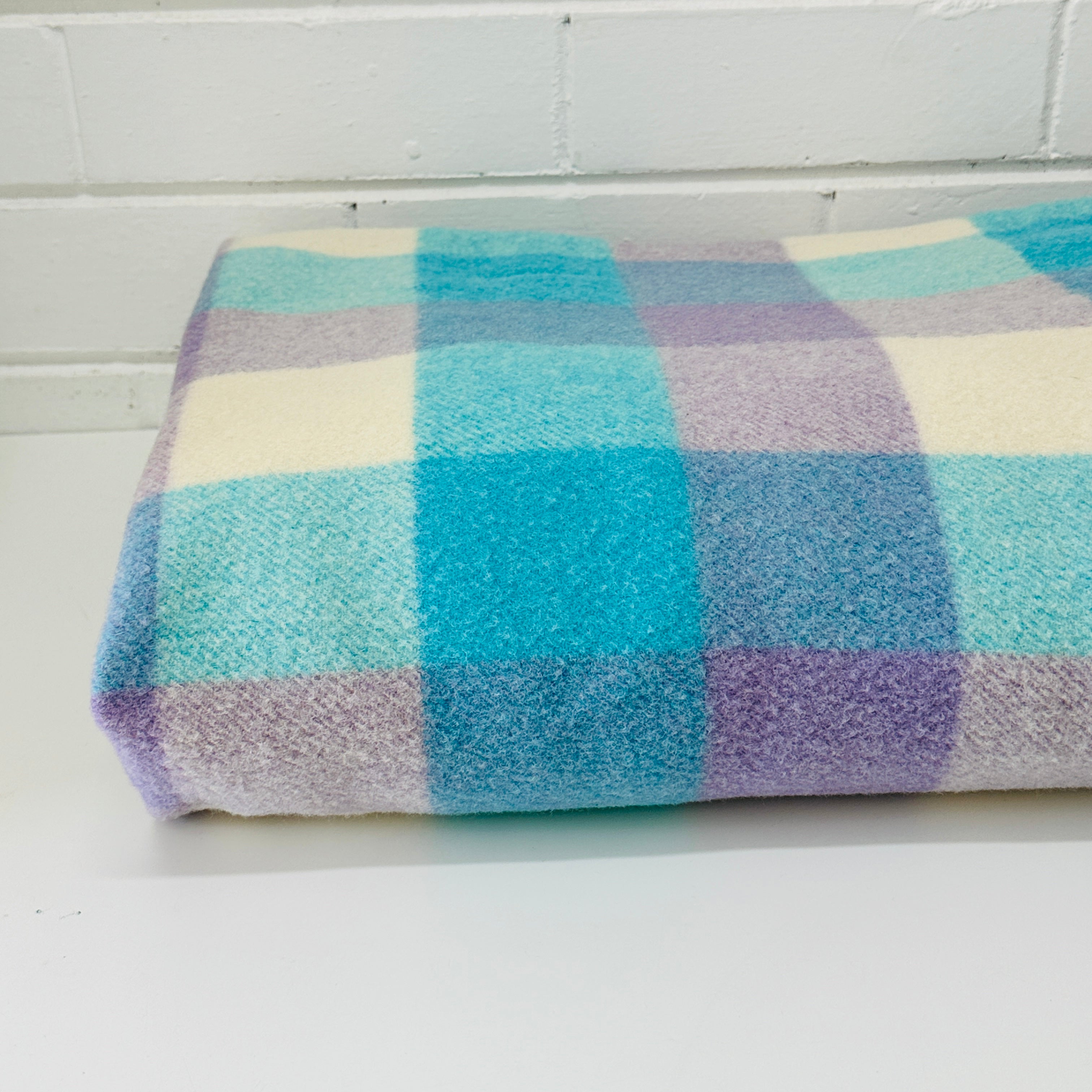 Wonderful Colour Mix Vintage WOOL Blanket