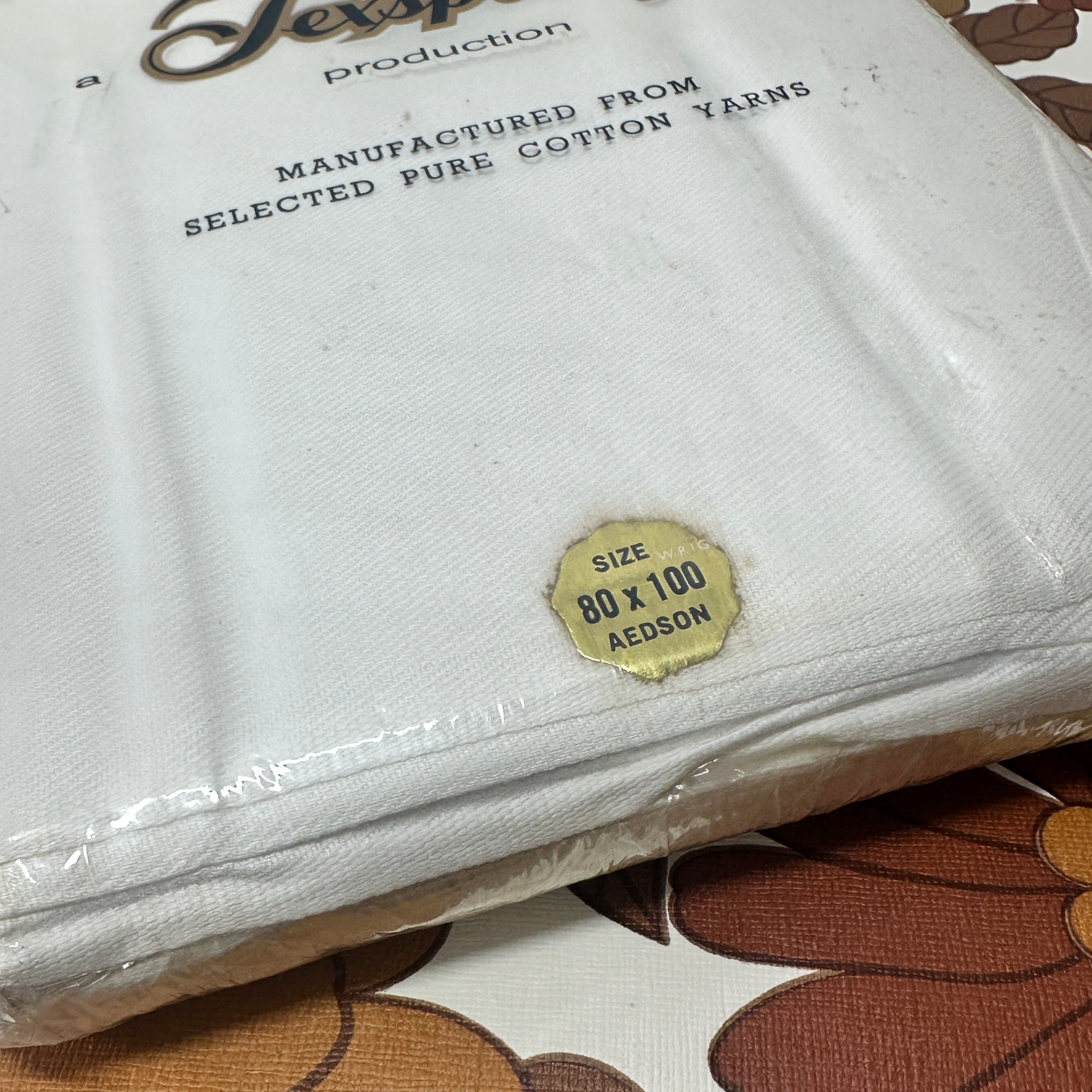 Vintage All Cotton DIANA Dee White Sheets # 2