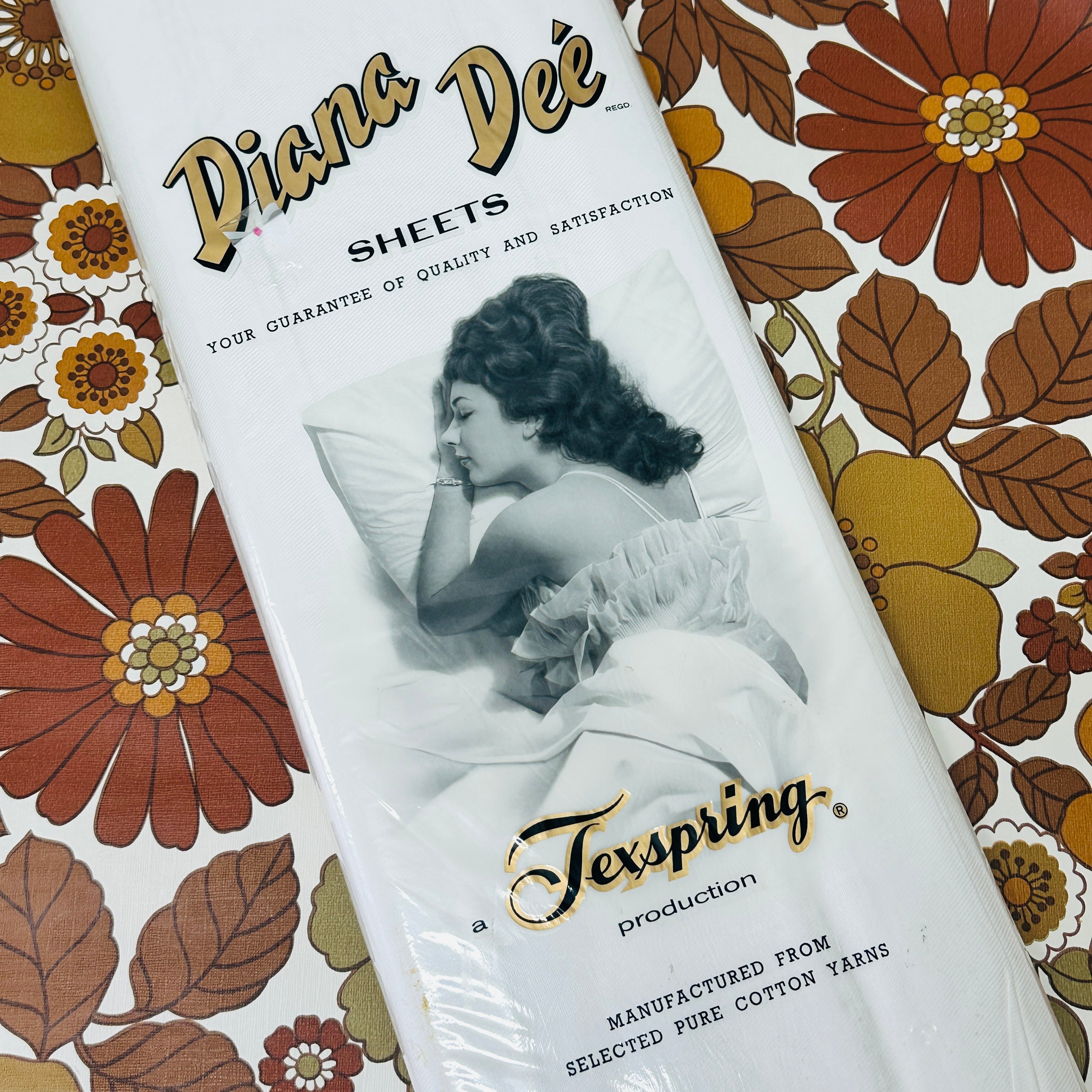 Vintage All Cotton DIANA Dee White Sheets # 2