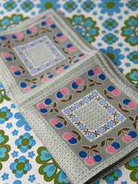 Vintage Floral Cotton Napkins | Set of 12 | Unused