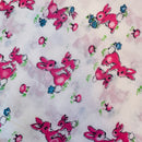 95cms Rabbits Vintage Cotton Fabric