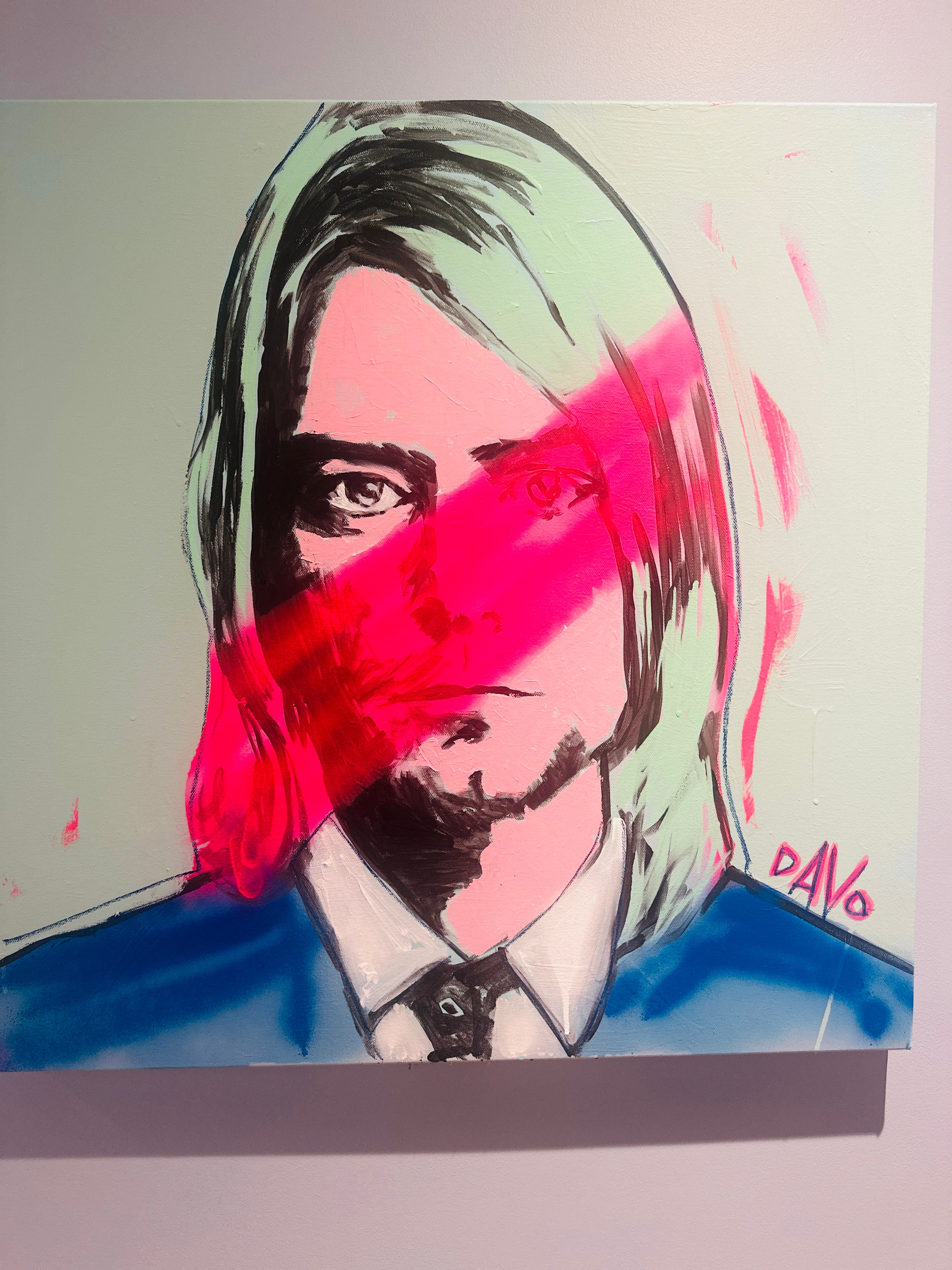 Kurt Cobain One of a KIND Canvas Painting