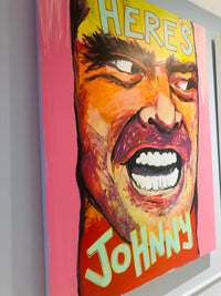 Huge One of a Kind Jack Nicholson Canvas PAINTING