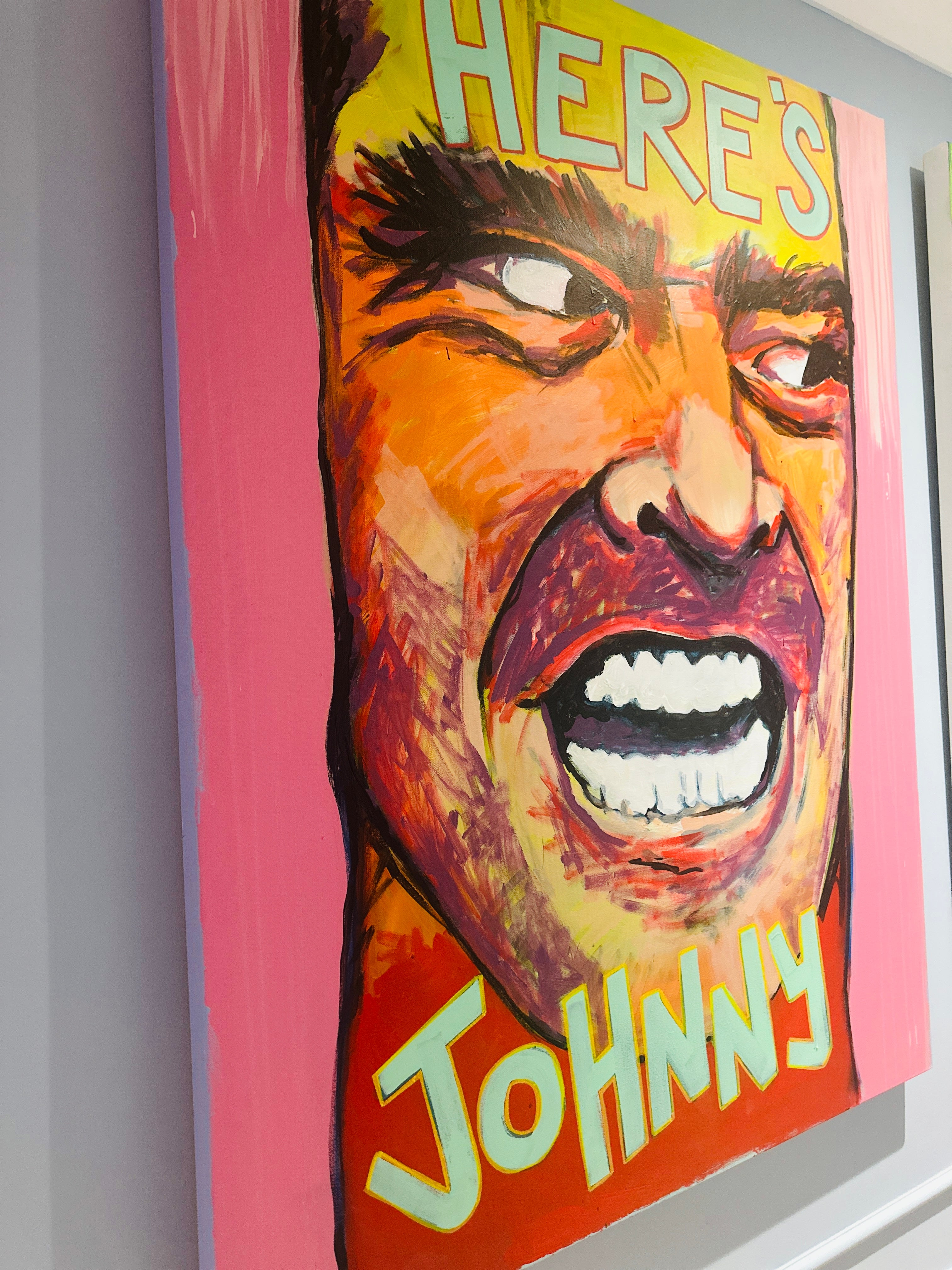 Huge One of a Kind Jack Nicholson Canvas PAINTING