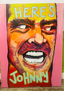 Huge One of a Kind Jack Nicholson Canvas PAINTING