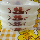 Pyrex Cape Flowers Ramekins SET of Four