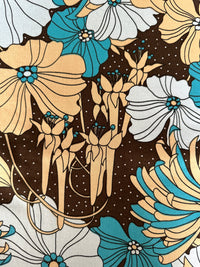 125cms Modern Large Bold Floral Print FABRIC