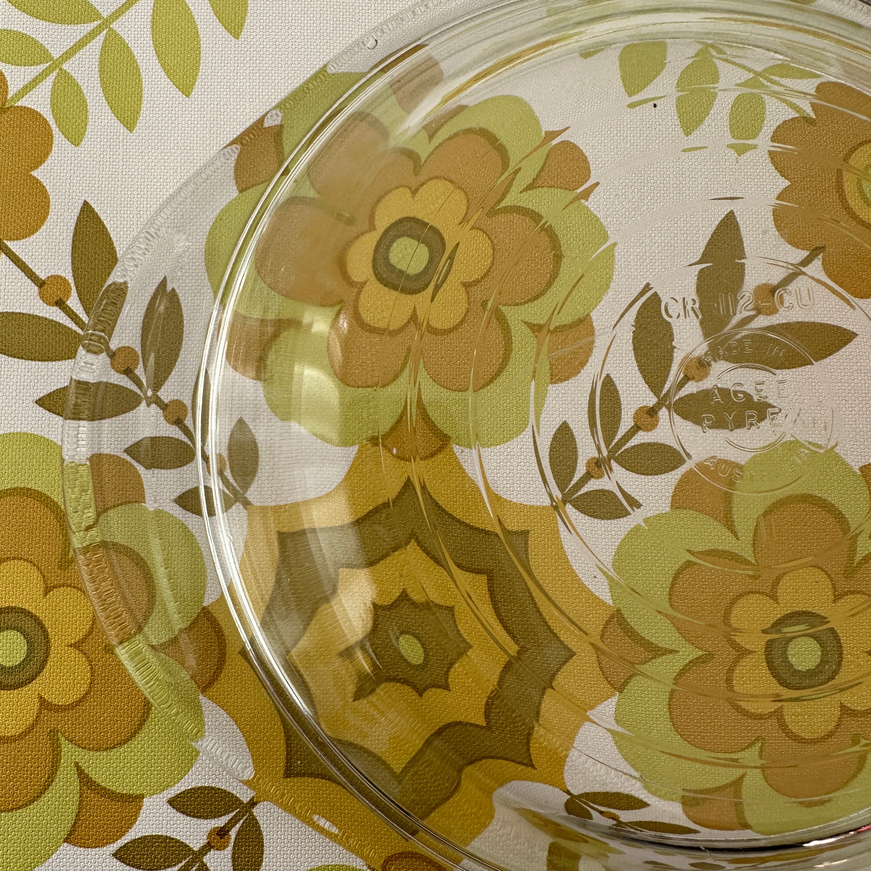 AGEE Pyrex Australia CR-112 CU LID – Pink Peacock