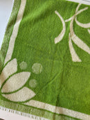 Green Vintage NOS Cotton Bath Towel