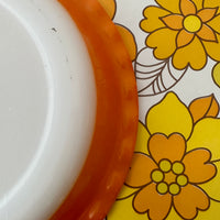 Retro Crown Pie Dish ORANGE Kitchen