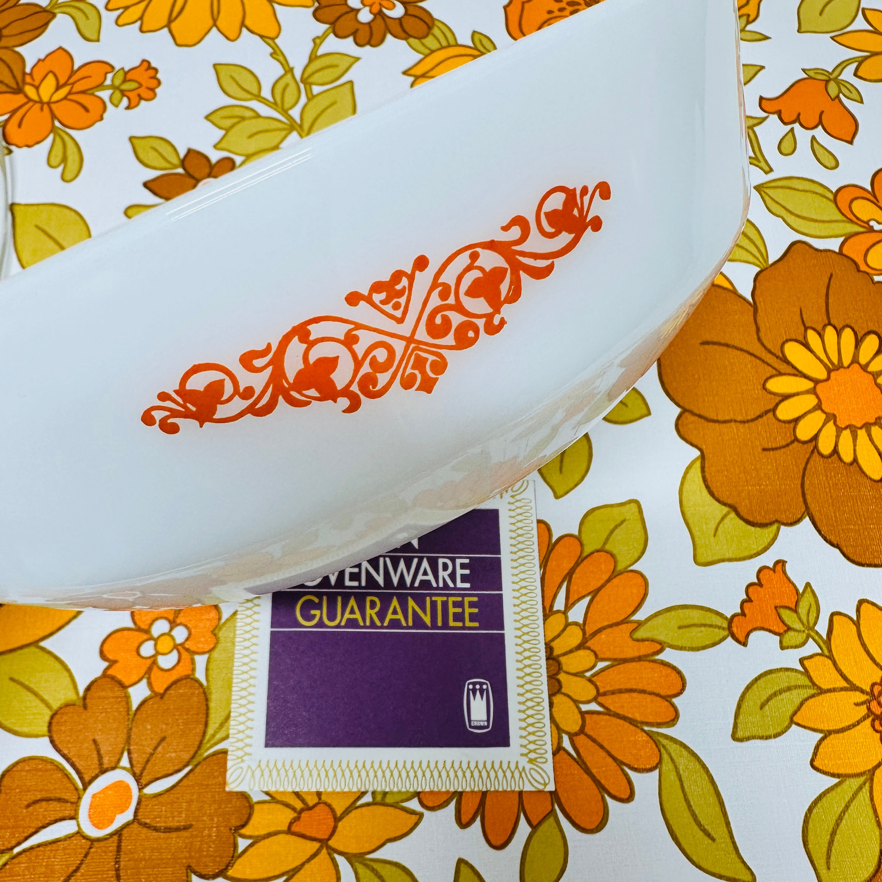 Crown Ovenware VINTAGE Unused Casserole Dish