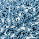 260cm | Vintage Blue Floral Cotton Fabric