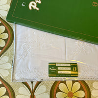 Vintage Boxed Irish 100% Cotton Pillow Cases