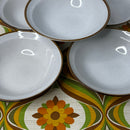 Vintage Japanese Stoneware Bowls | Set of 5