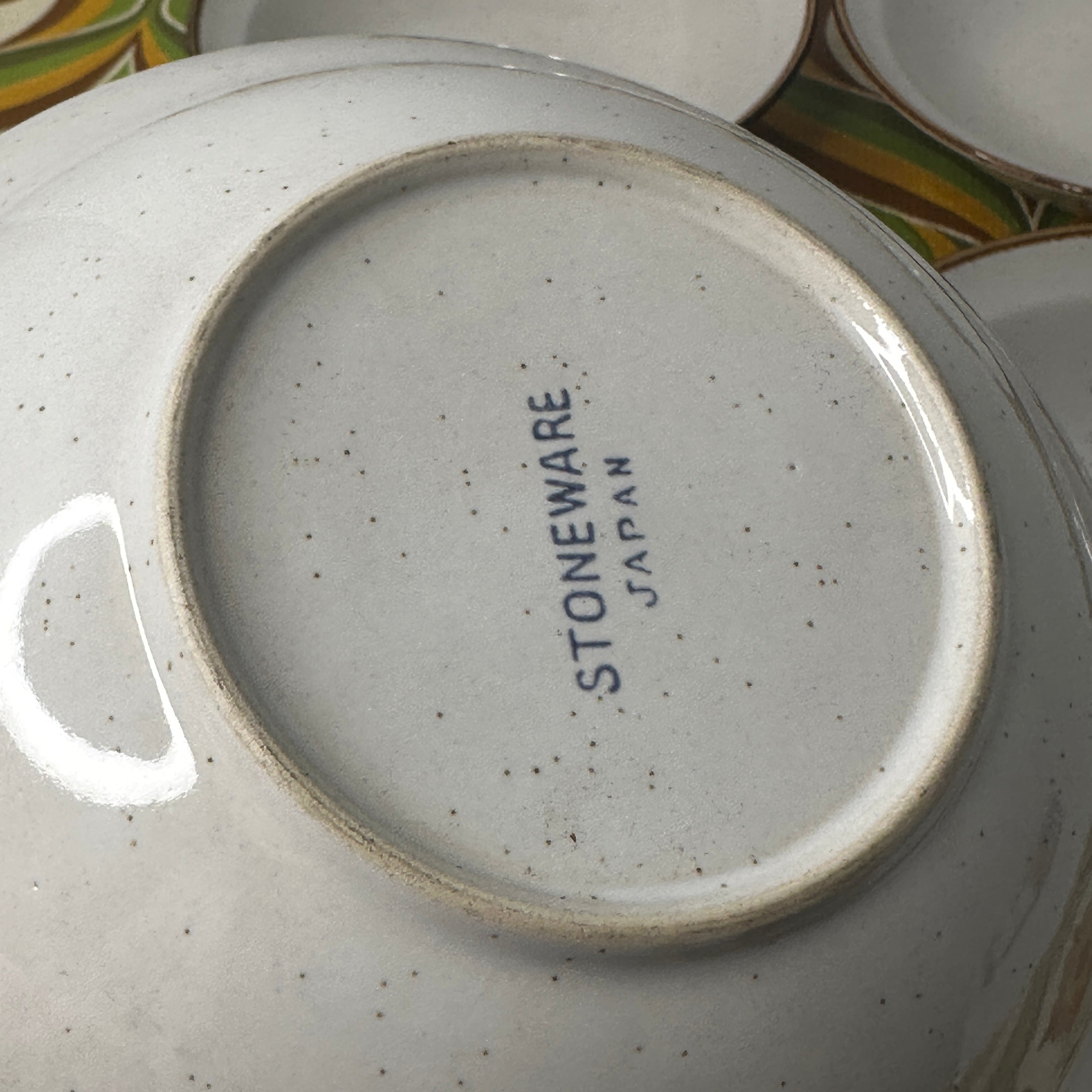 Vintage Japanese Stoneware Bowls | Set of 5