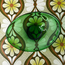 27cm | Vintage Emerald Green Glass Bowl