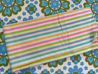 Vintage Cotton Candy Stripe Pillow Case