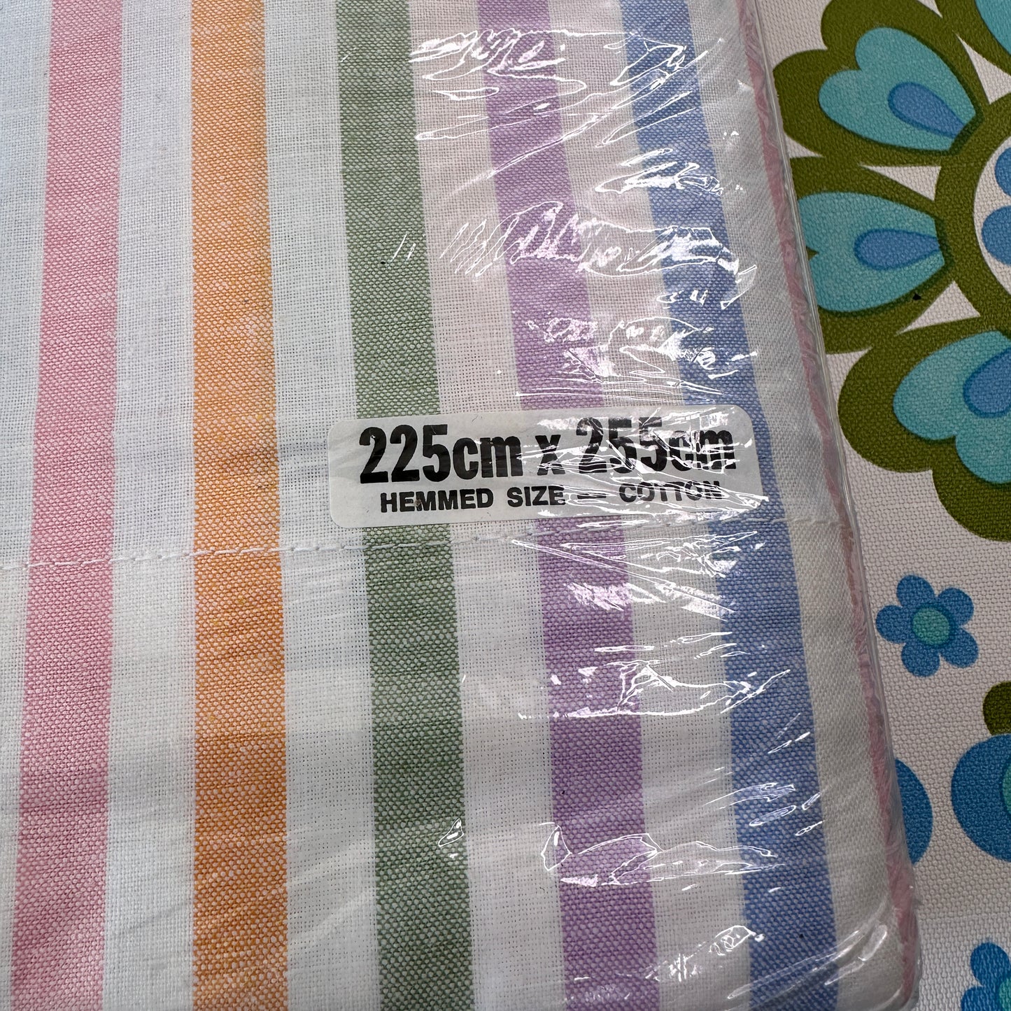 MYER Heritage Sheet One RETRO Candy Stripe COTTON