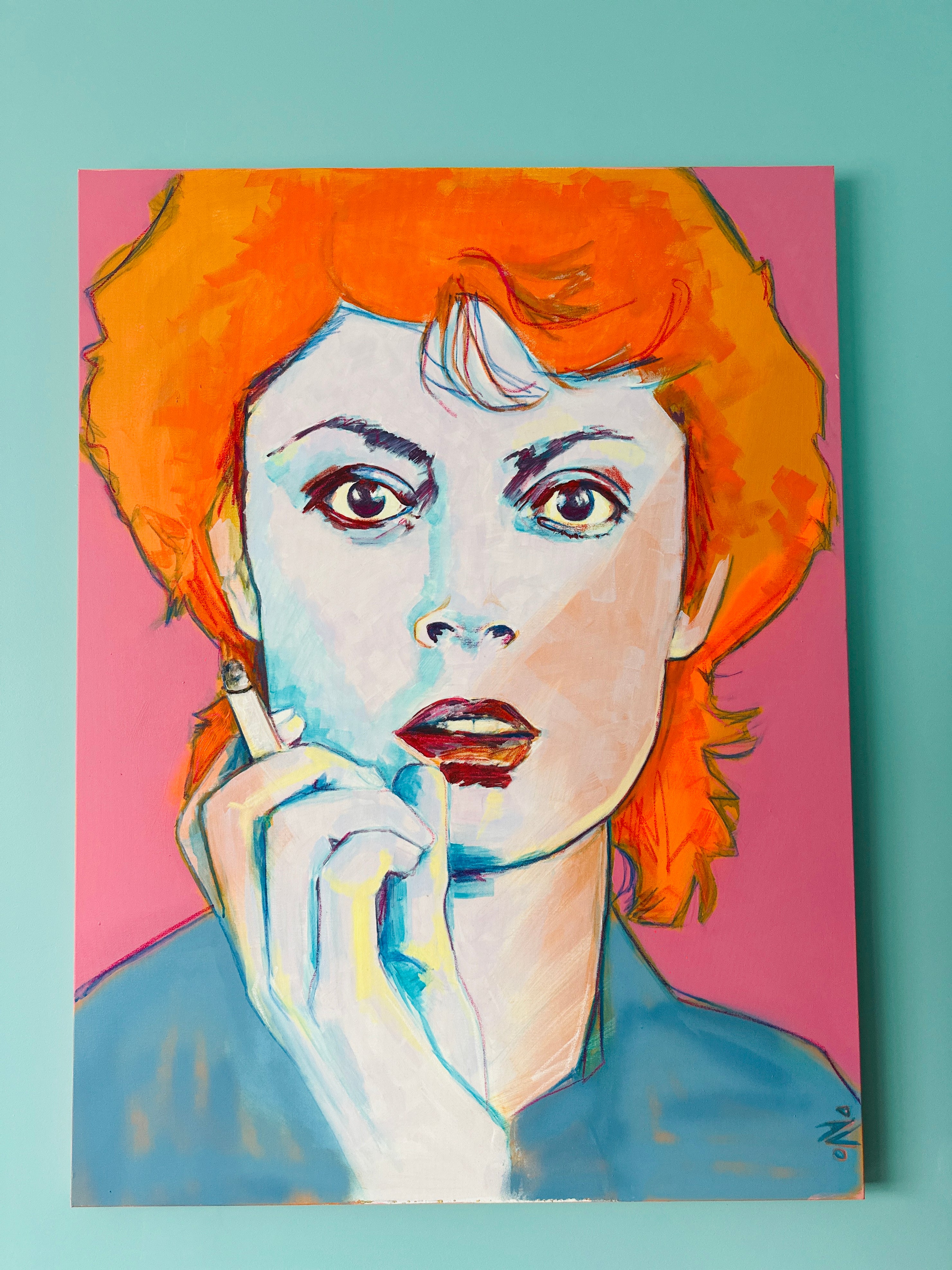 Huge One of a Kind Canvas PAINTING Susan Sarandan