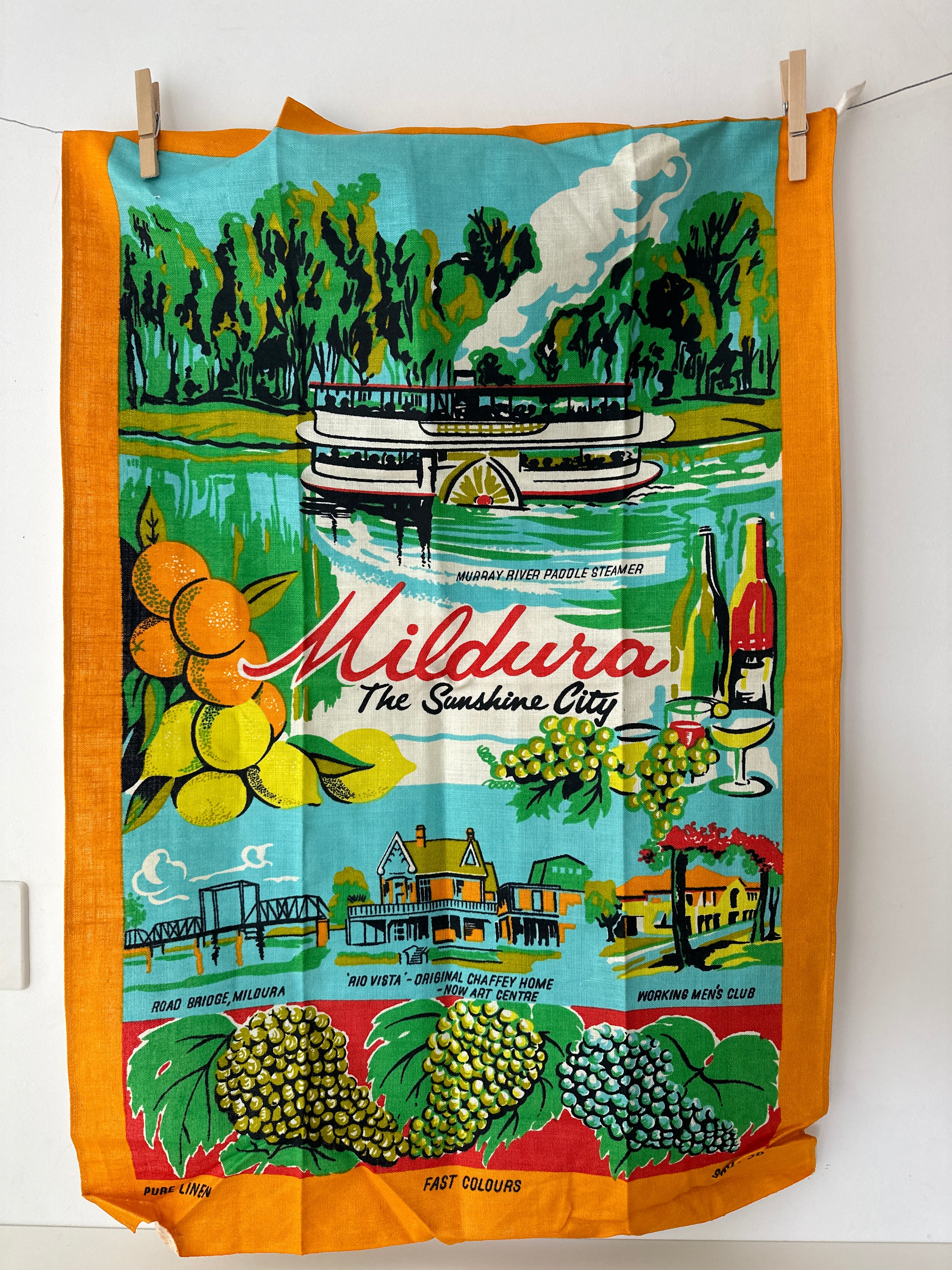 MILDURA Pure Linen Collectable Tea Towel