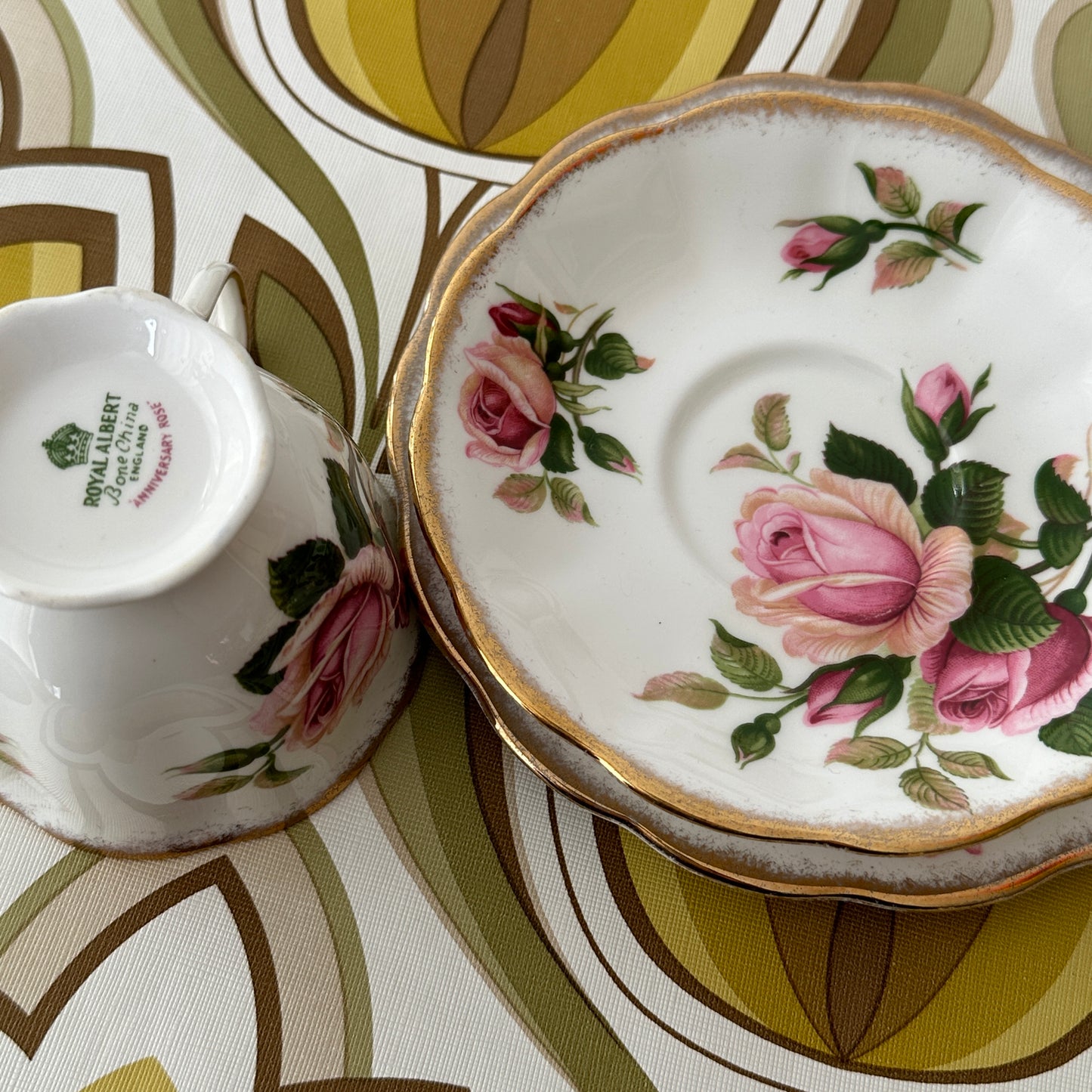 Royal Albert Anniversary Rose TRIO