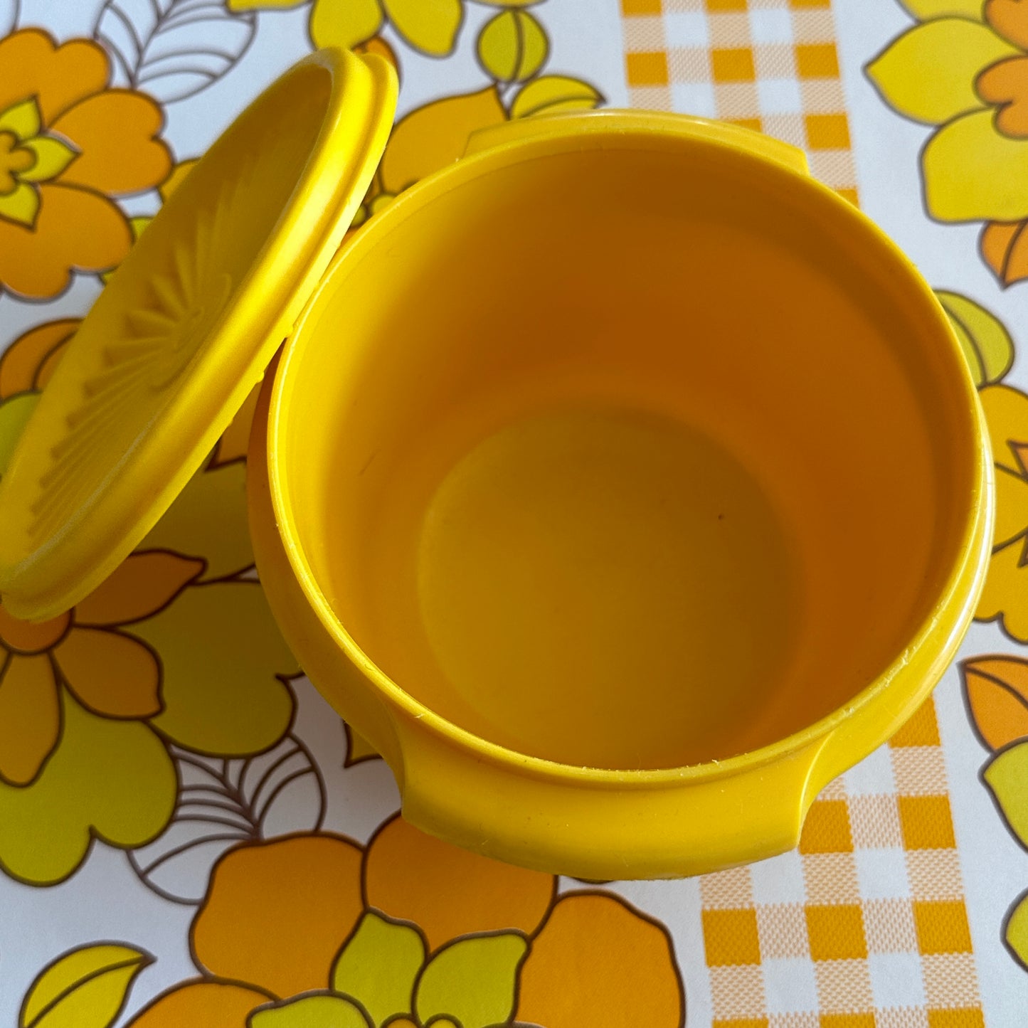 Small Vintage Retro Yellow TUPPERWARE