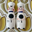 JAPAN Salt & Pepper Shakers CHEF Vintage