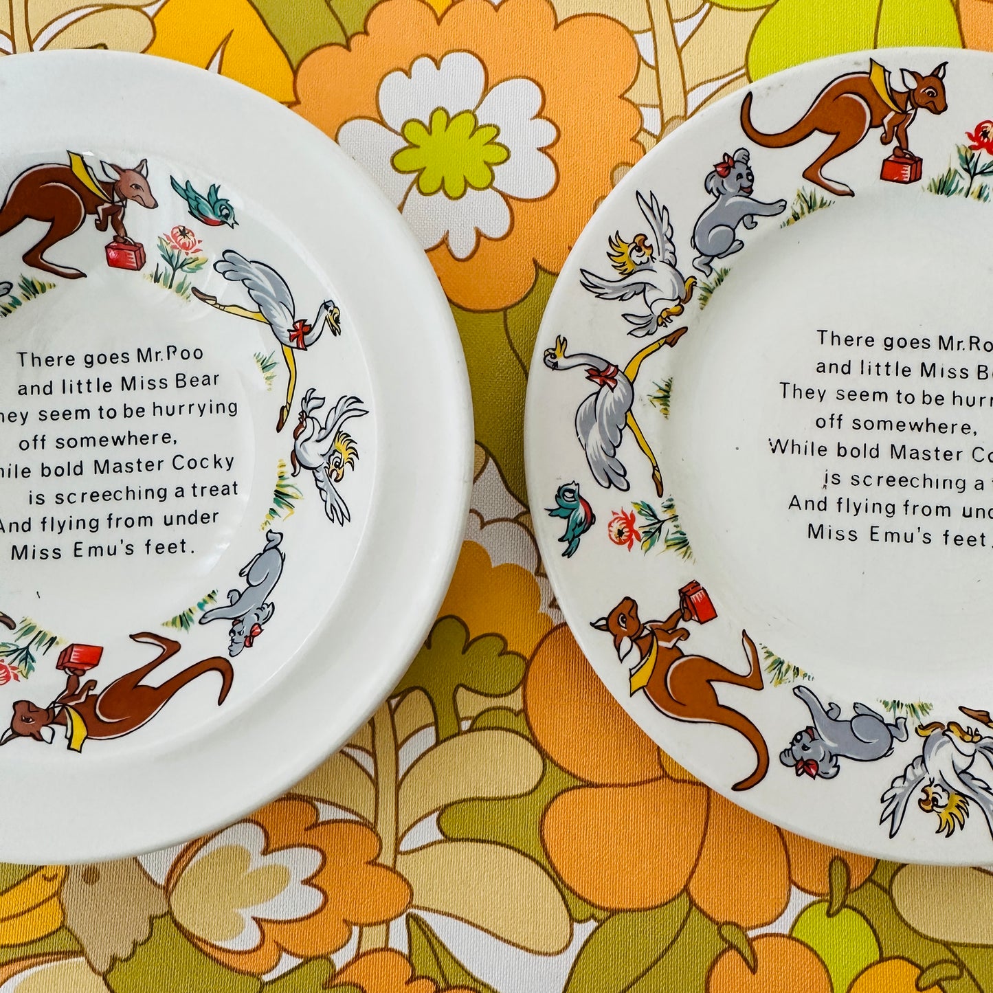 Wood & Sons England Bowl & Plate Aussie Kids