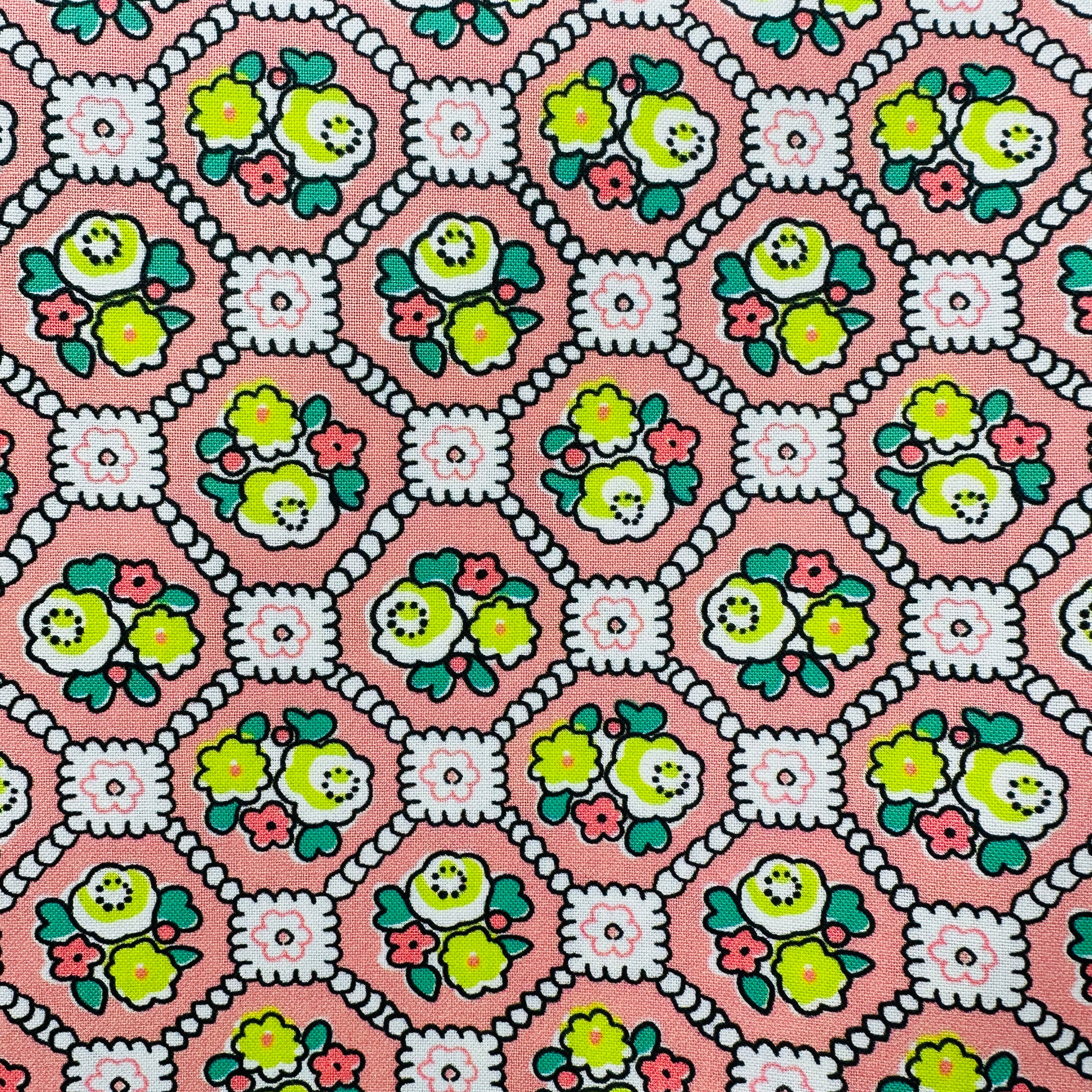 QUILTING All Cotton Pretty Pinks Fabric Feed Sack