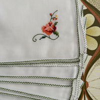 New Embroidered NAPKINS 100% Cotton TWELVE