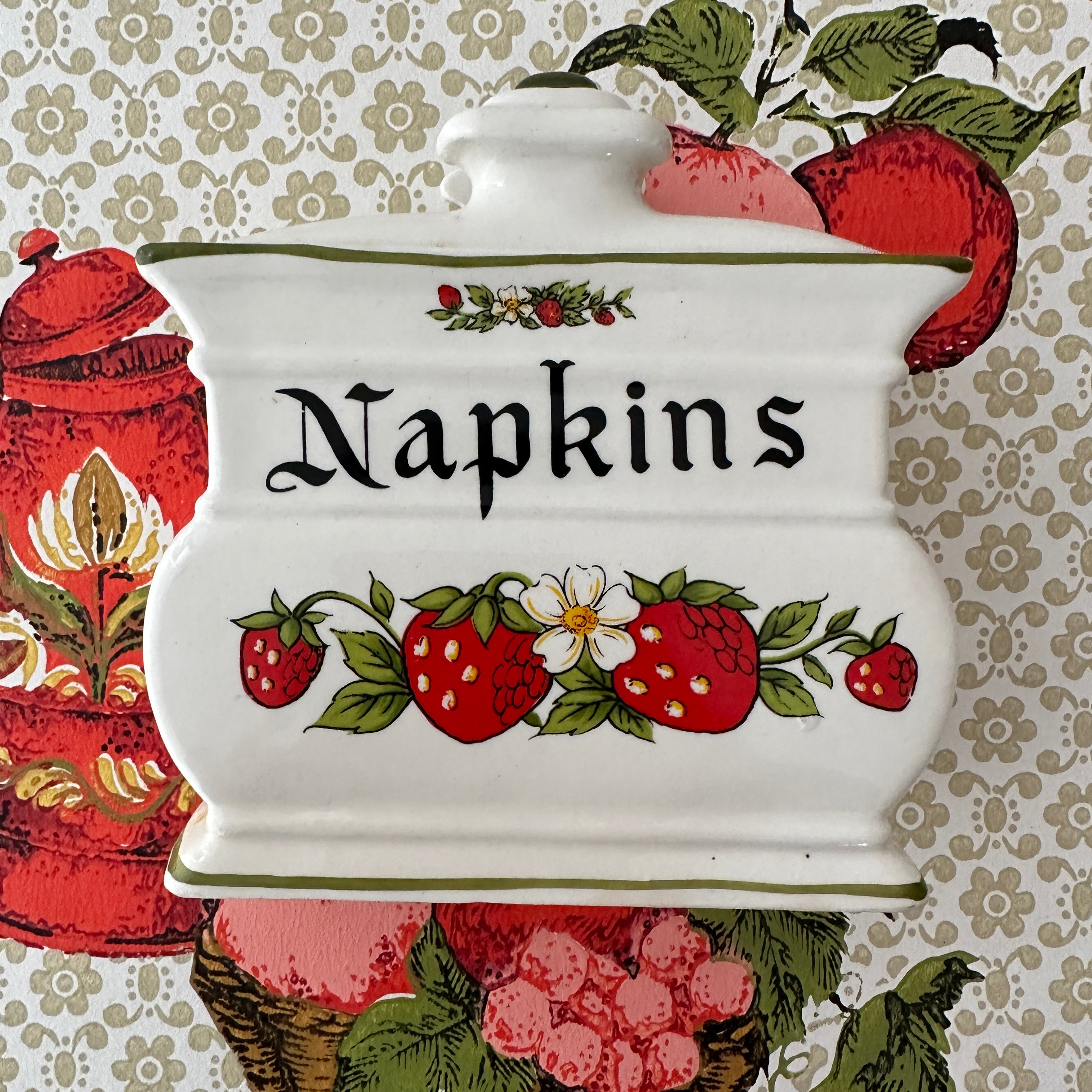 JAPAN Napkin Holder Vintage Kitsch Kitchen