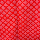 165cms Vintage RETRO Crimplene FABRIC Bright Red