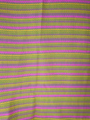 160cms Vintage RETRO Crimplene FABRIC Bright Multi Colour