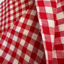 120cms Vintage Cotton Gingham FABRIC RED