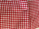 220cms Vintage Cotton Gingham FABRIC RED