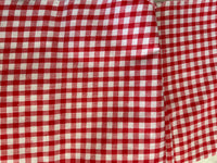 220cms Vintage Cotton Gingham FABRIC RED