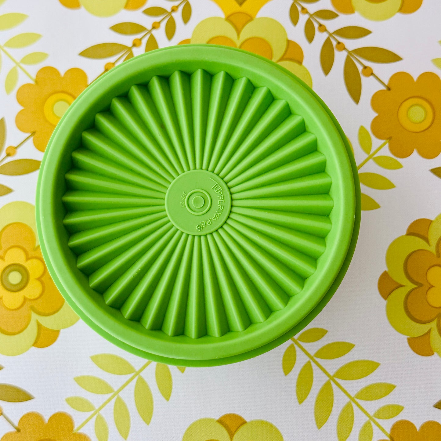 Medium TUPPERWARE Container Green RETRO