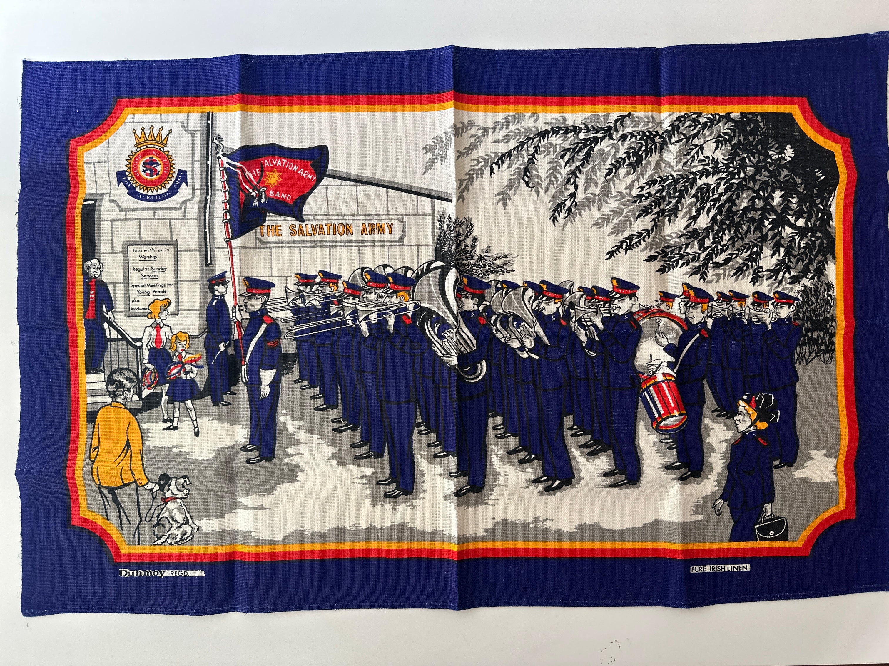 Unused DUNMOY Vintage Salvation Army Tea Towel