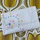 Vintage Cotton VIntage Embroidered Pillow Case UNUSED