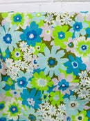 Vintage Floral Retro Cotton Sheet