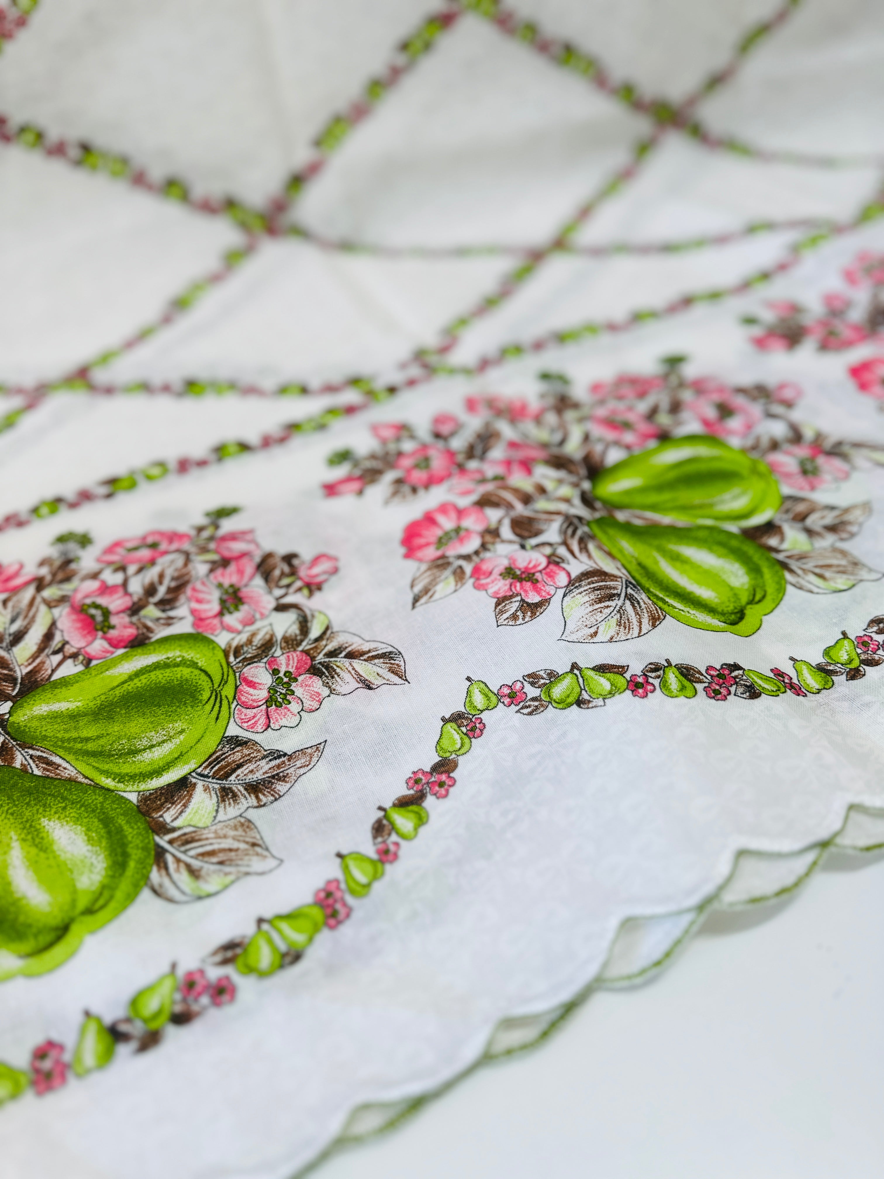 Large Unused Vintage Tablecloth FLORAL
