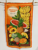 Vintage Tropical Fruit Australia Tea Towel