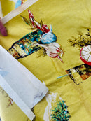 300cms Huge Lot of RETRO Kitsch Curtain Fabric Barckloth