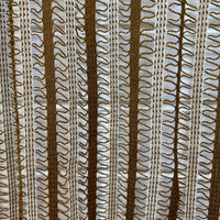 RETRO Brown Netting Curtains PAIR Fabric