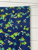 225cms Selwyns Vintage Blue Floral Fabric