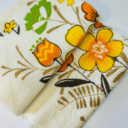 Floral Cotton Bath Towel