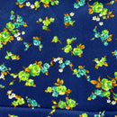 225cms Selwyns Vintage Blue Floral Fabric