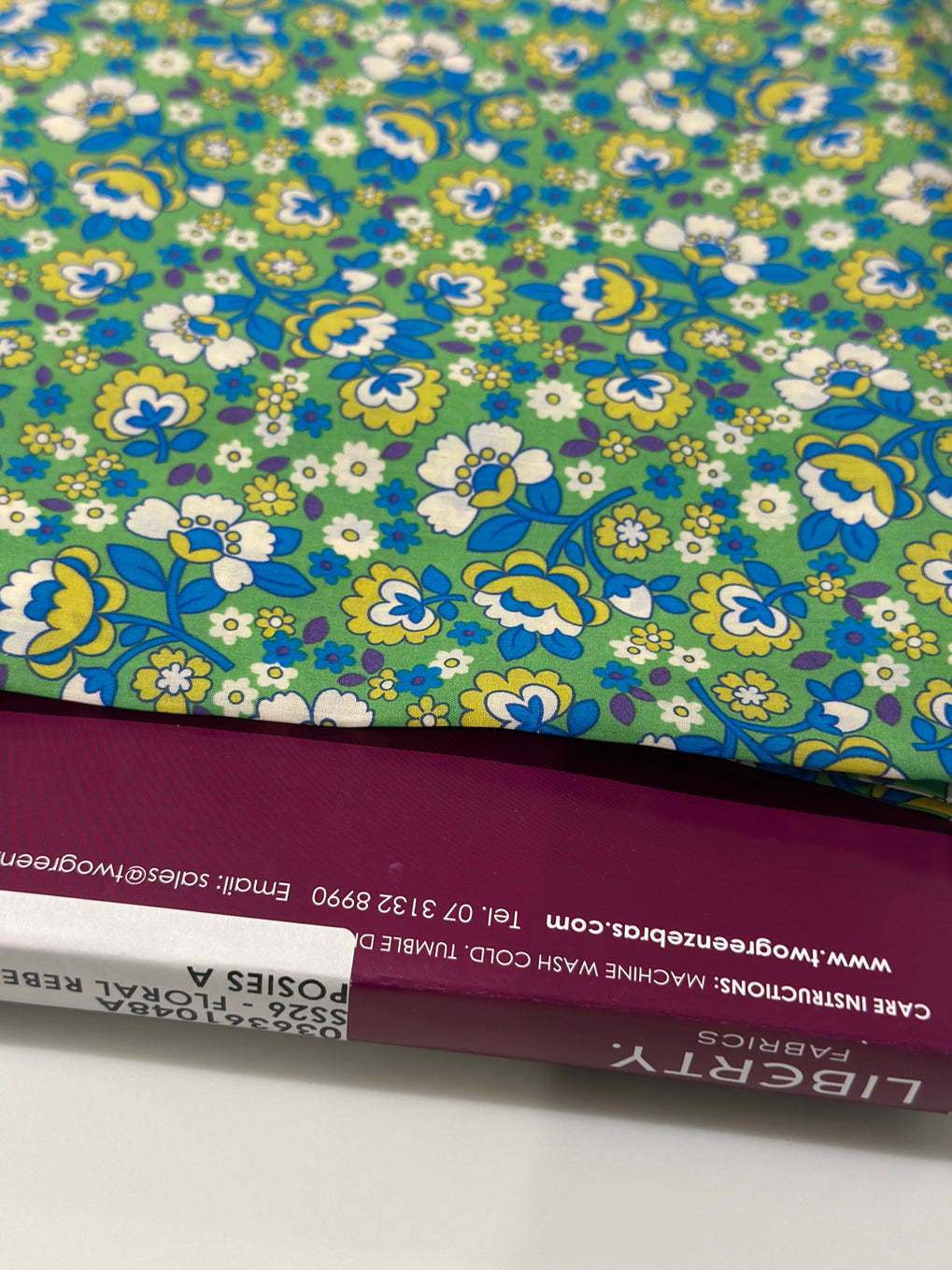 Liberty Floral Rebelion Dancing Posies Cotton Fabric | Sold by Half Metre